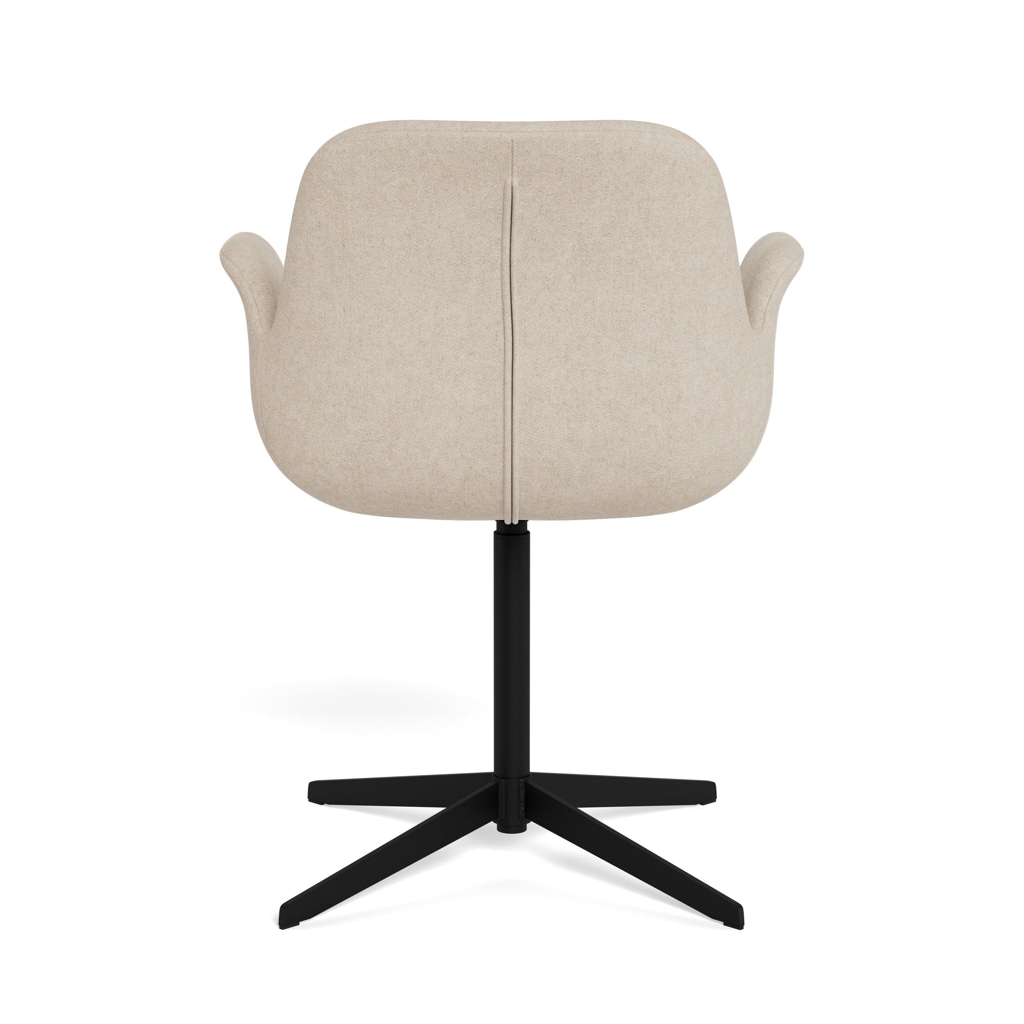 AMBERO | כיסא מסתובב מרופד בבד אריג