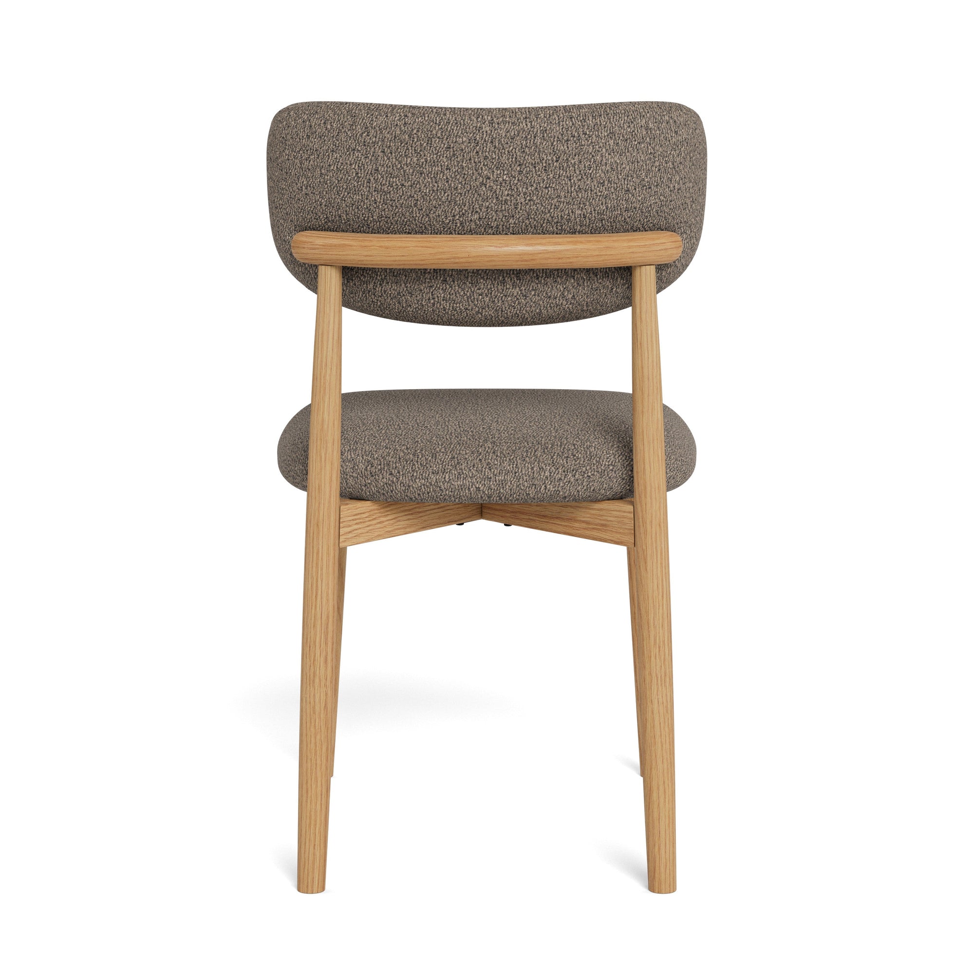 FOMATO | כיסא מרופד בבד אריג בשילוב עץ אלון - KUALA