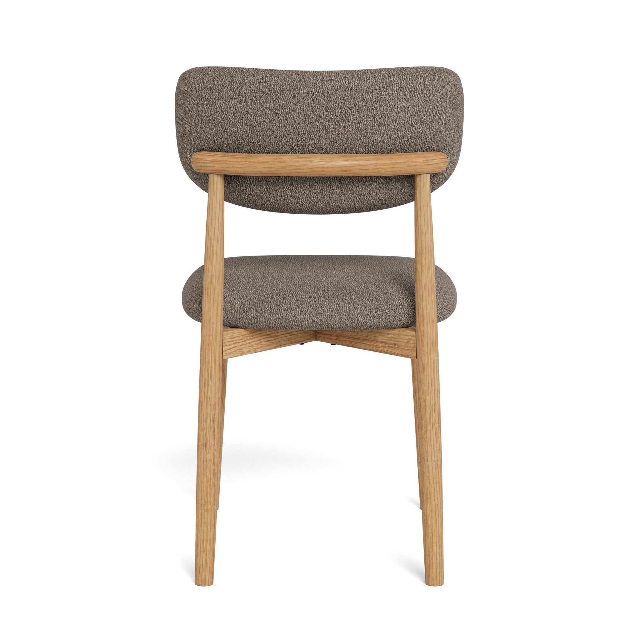 FOMATO | כיסא מרופד בבד אריג בשילוב עץ אלון - KUALA