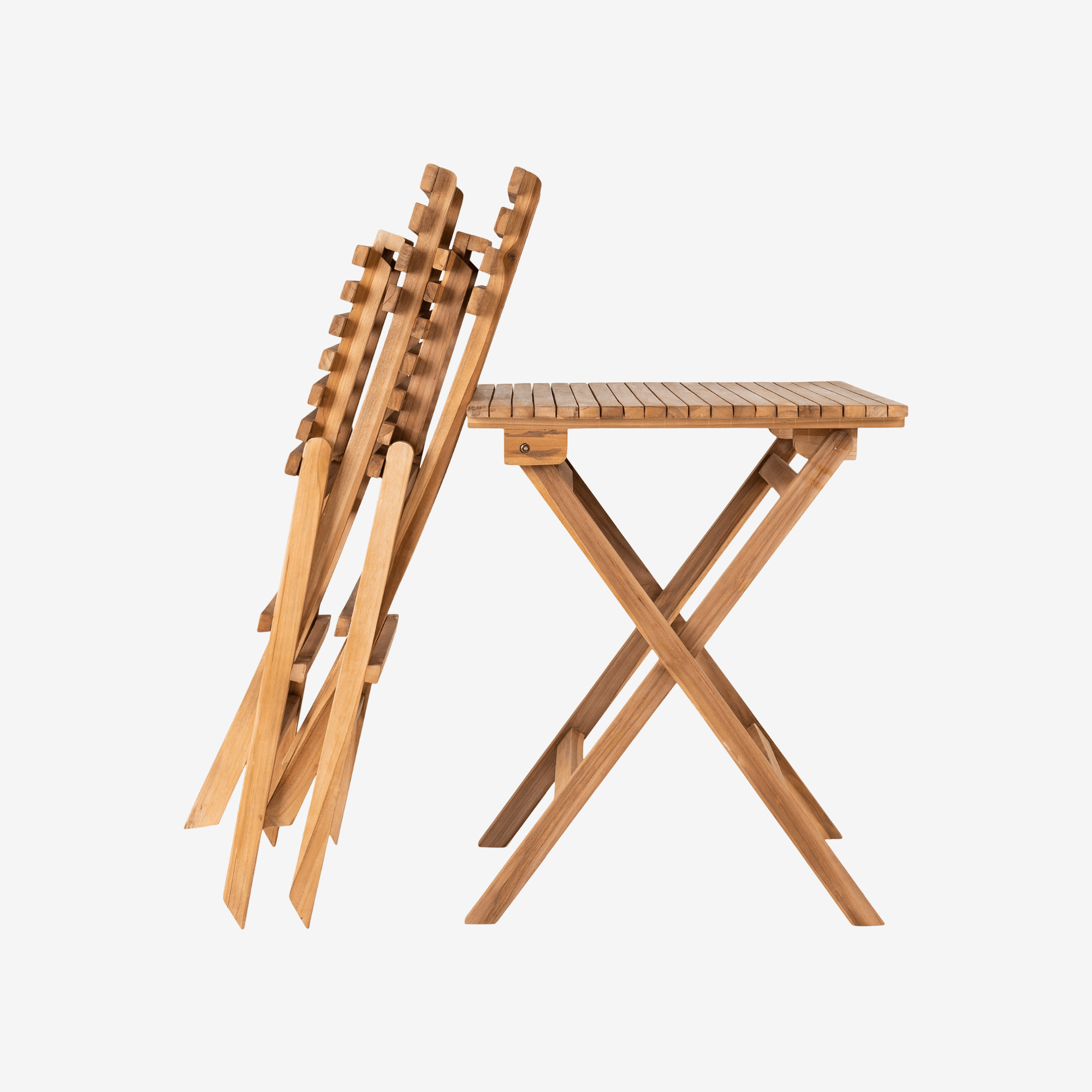 RUNI | סט ביסטרו מתקפל של שולחן ושני כיסאות