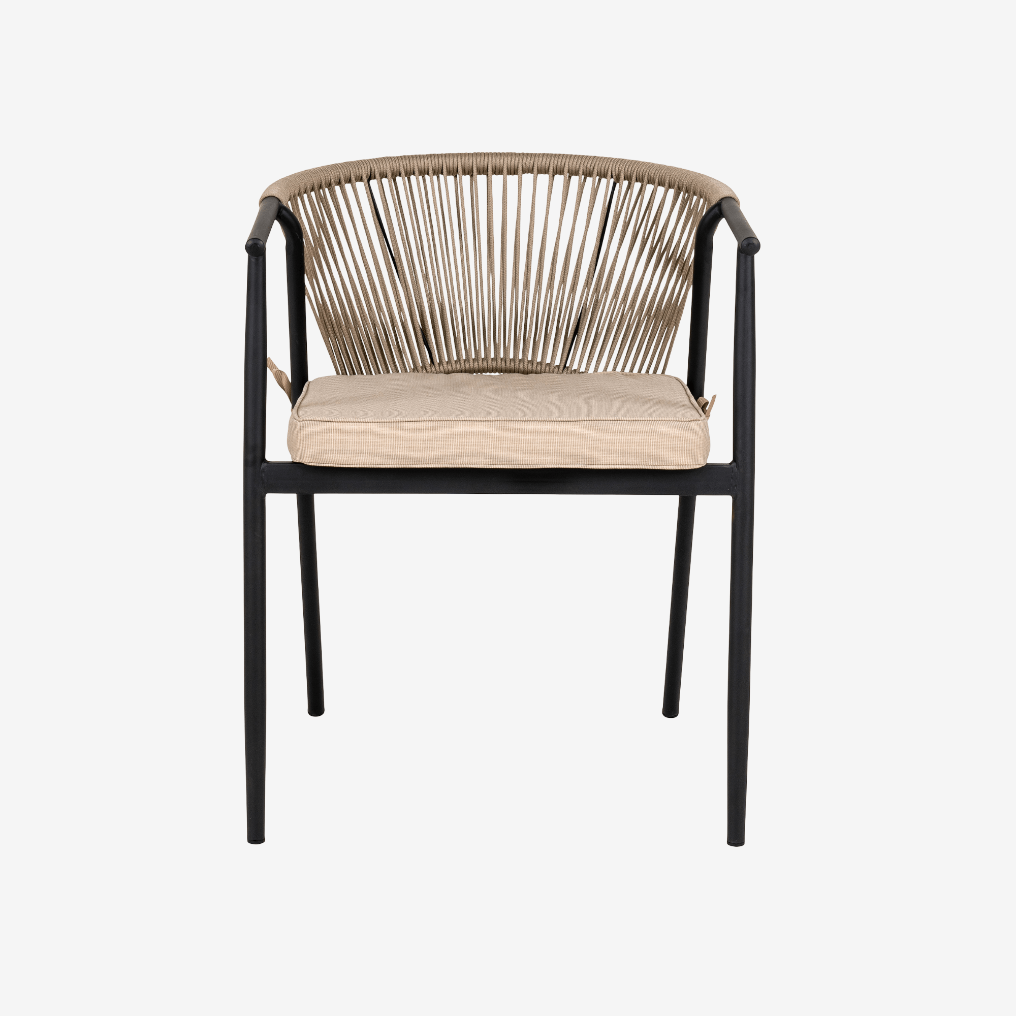 OMELA | כיסא אוכל ממתכת בשילוב חבלים - KUALA