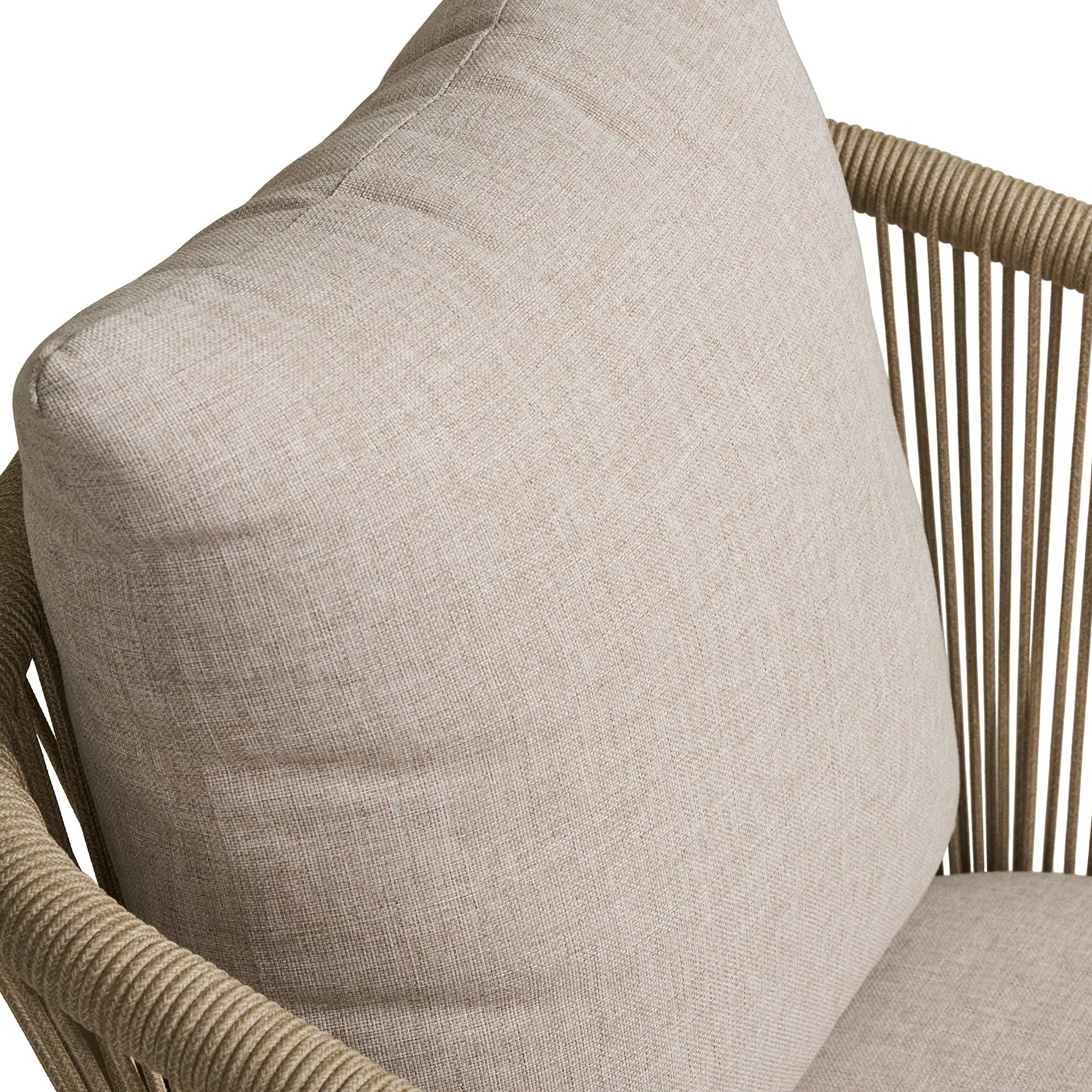 ARKA | כיסא אוכל מאלומיניום וחבלים עם כרית ישיבה - KUALA