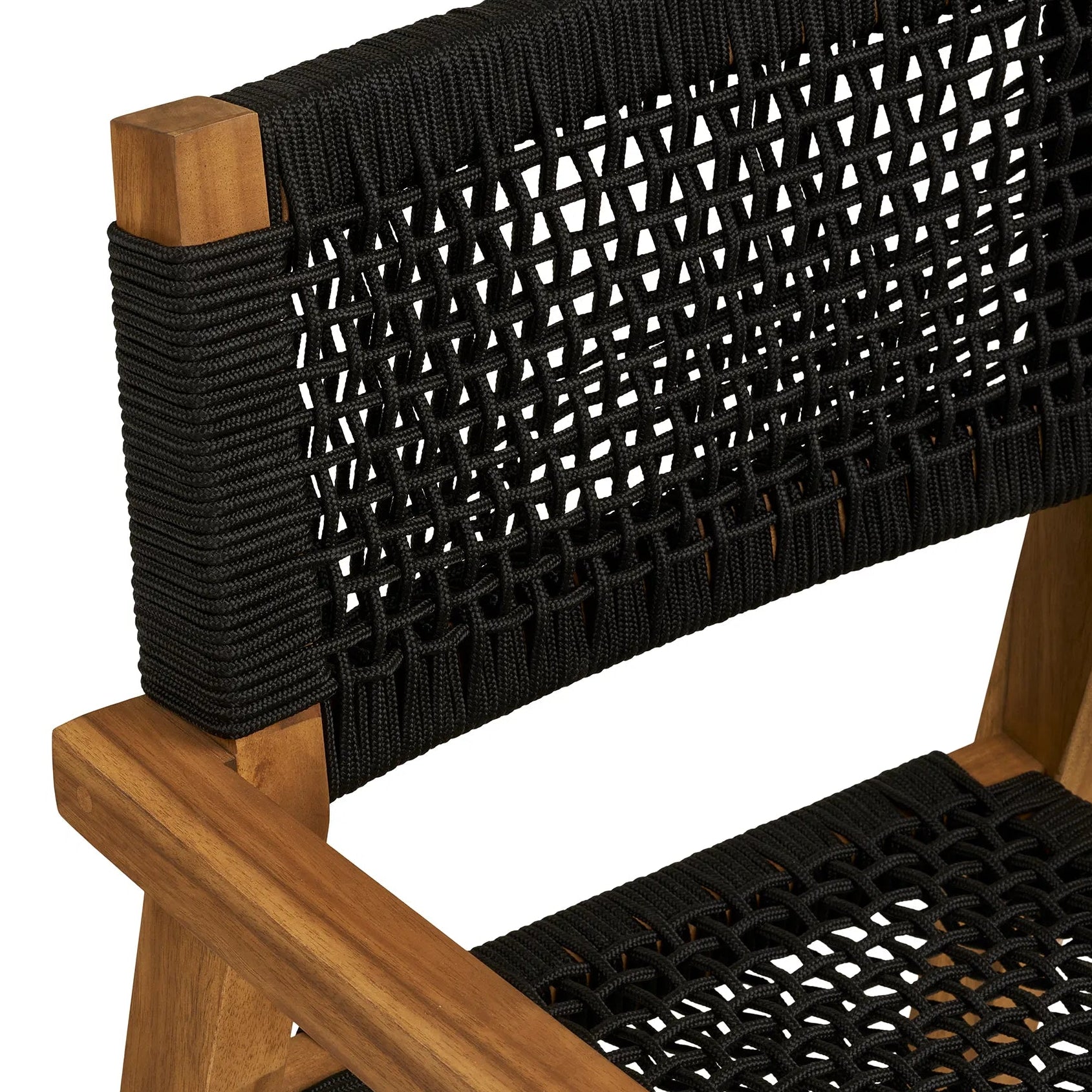 ARINN |  כיסא אוכל מעץ שיטה בשילוב חבלים - KUALA