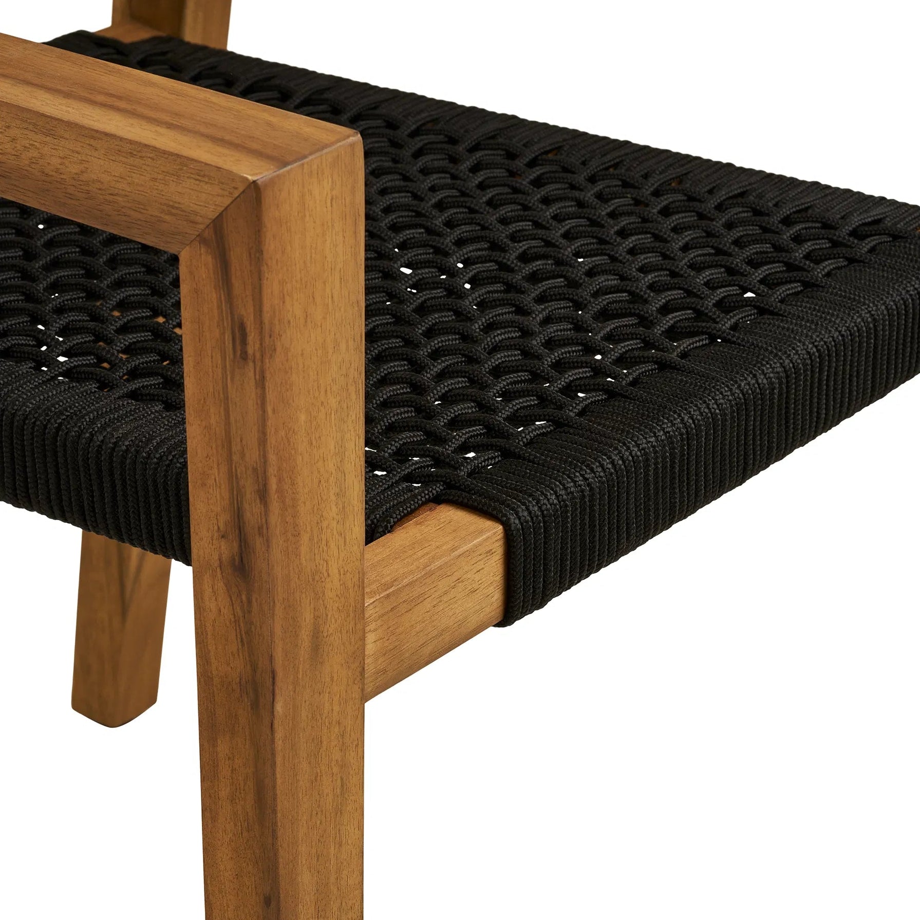 ARINN |  כיסא אוכל מעץ שיטה בשילוב חבלים - KUALA