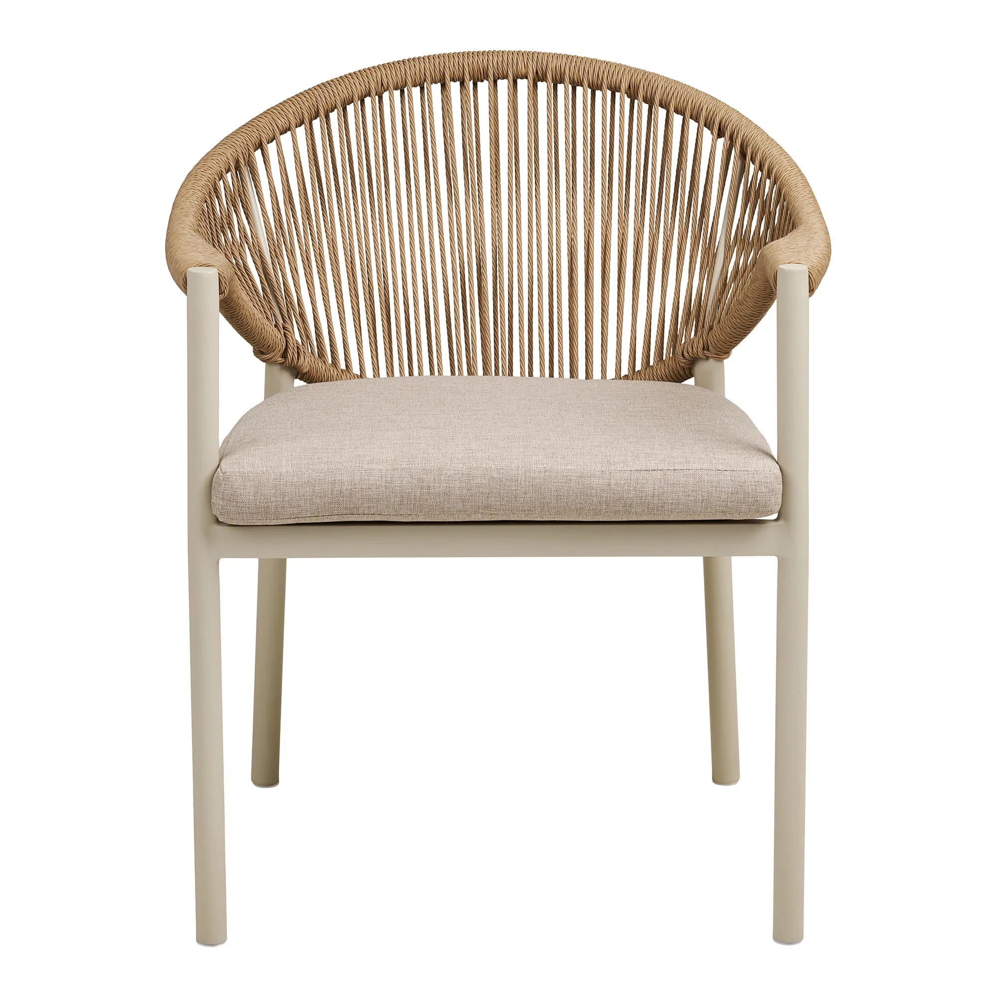 ARON | כיסא אוכל מאלומיניום בשילוב חבלים - KUALA