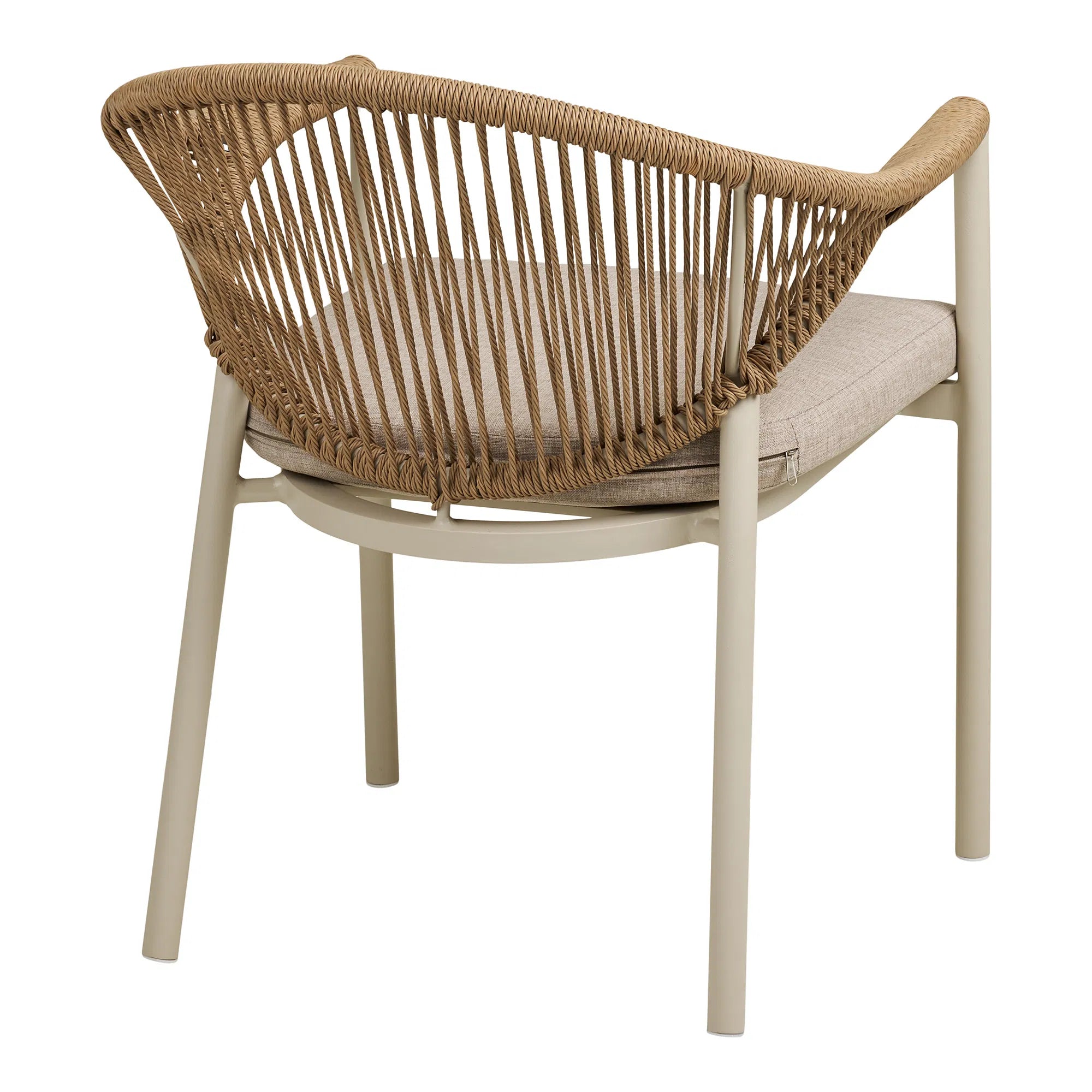 ARON | כיסא אוכל מאלומיניום בשילוב חבלים - KUALA