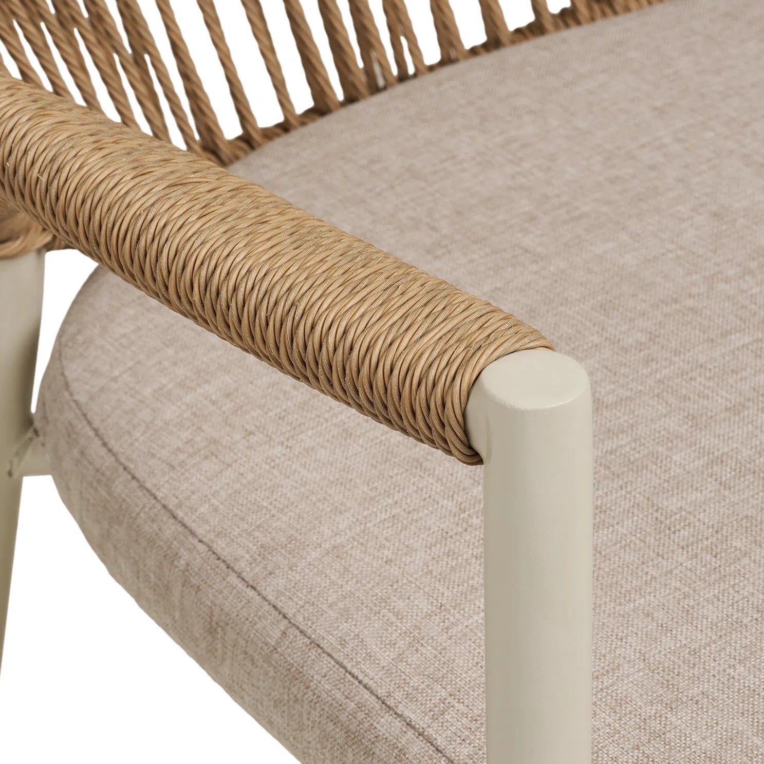 ARON | כיסא אוכל מאלומיניום בשילוב חבלים - KUALA