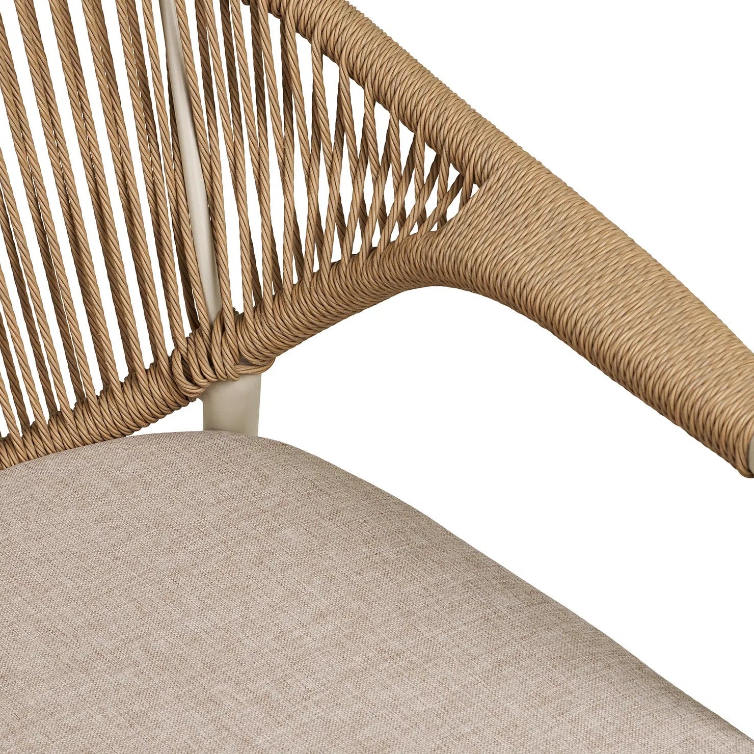 ARON | כיסא אוכל מאלומיניום בשילוב חבלים - KUALA