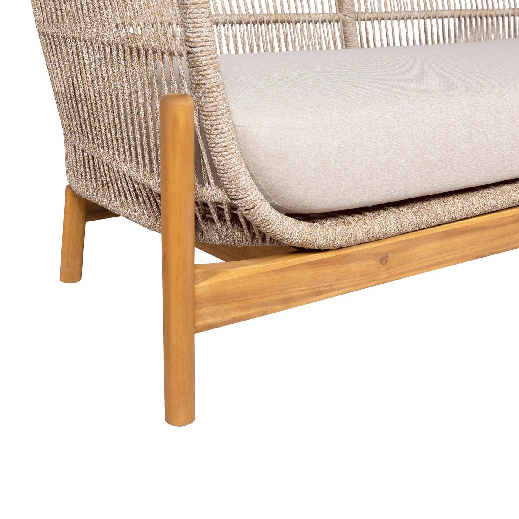 BALEYO | ספה מעץ בשילוב חבלים לגינה