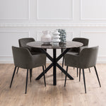 BREAKBEAT | שולחן אוכל עגול קוטר 120 ס"מ, עד 6 סועדים