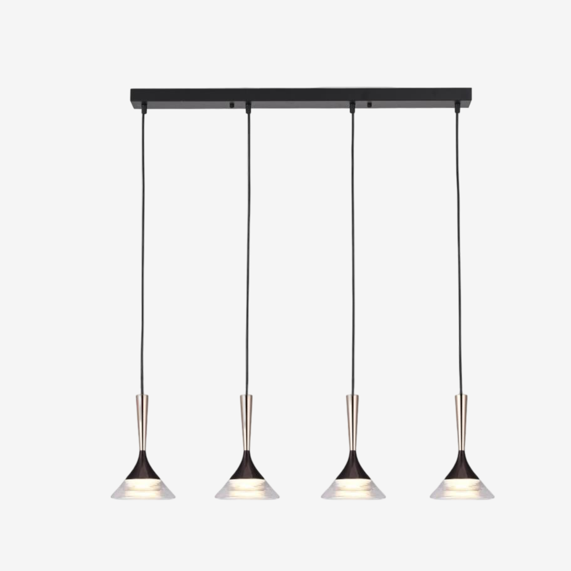 BASIX | מנורת תליה עם ארבעה גופים מזכוכית - KUALA