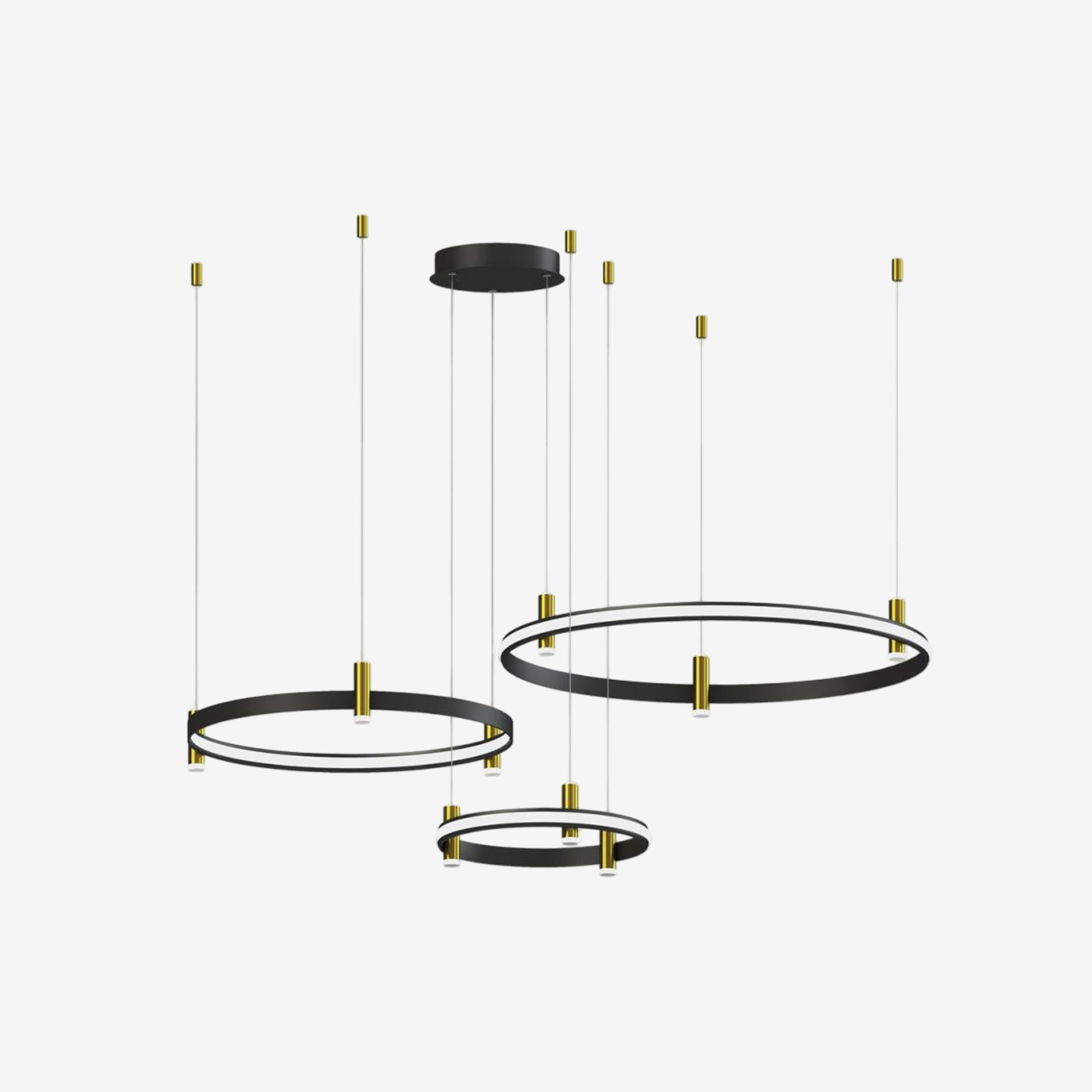 QENO | מנורת תליה עם טבעות בגדלים שונים - KUALA