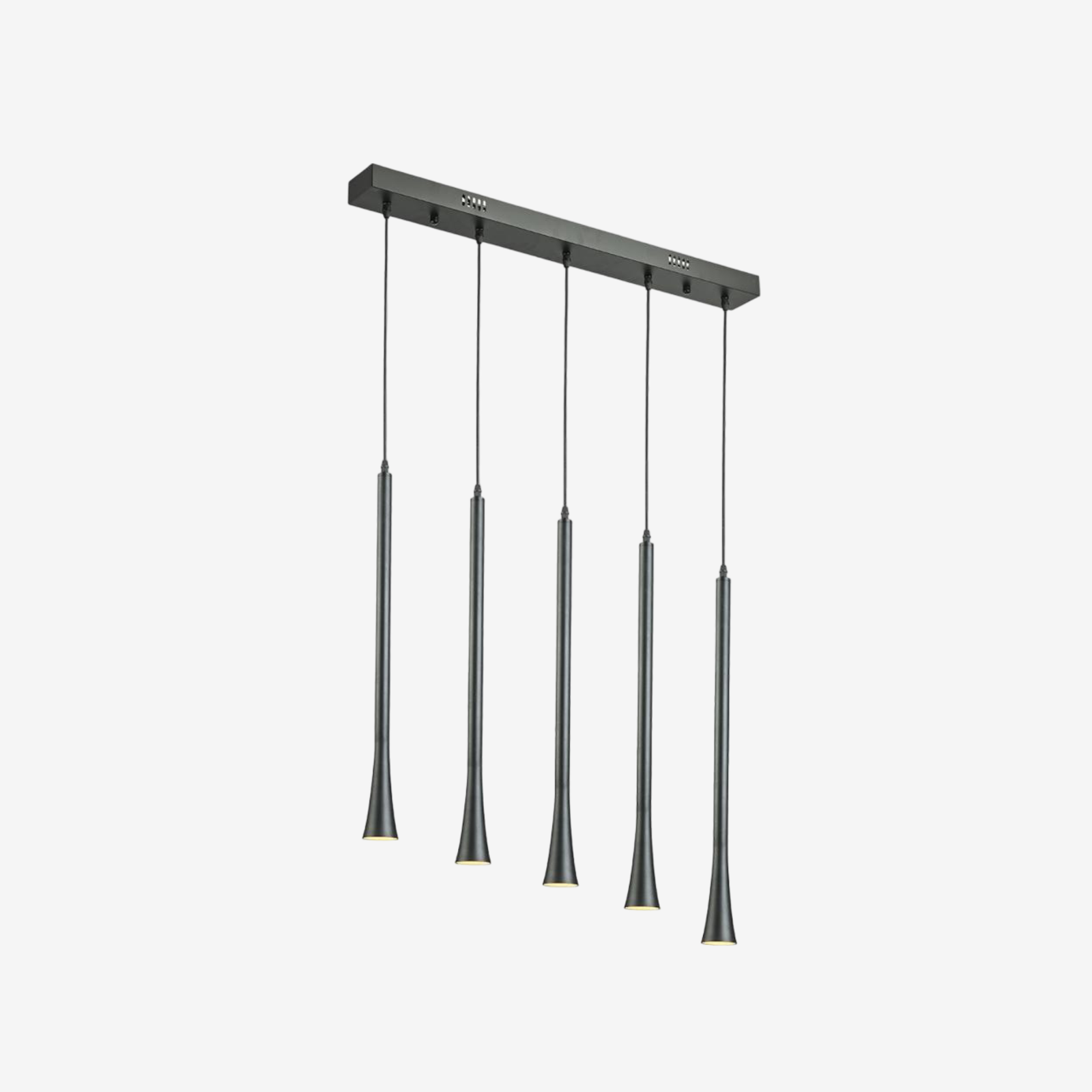 TORA | מנורת תליה עם חמישה צילינדרים בגוון שחור - KUALA