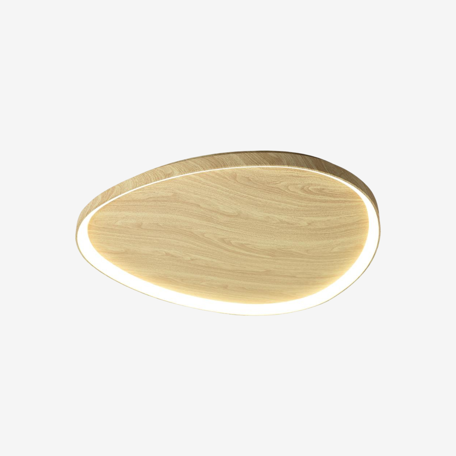 OILO | מנורה צמודת תקרה מעץ בגוון טבעי - KUALA