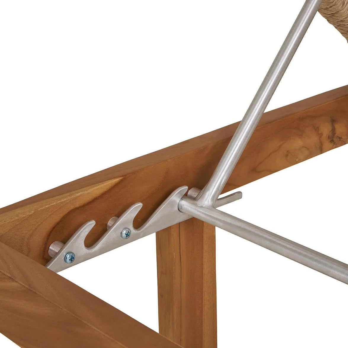 HORN | מיטת שיזוף מעץ טיק וראטן לגינה - KUALA