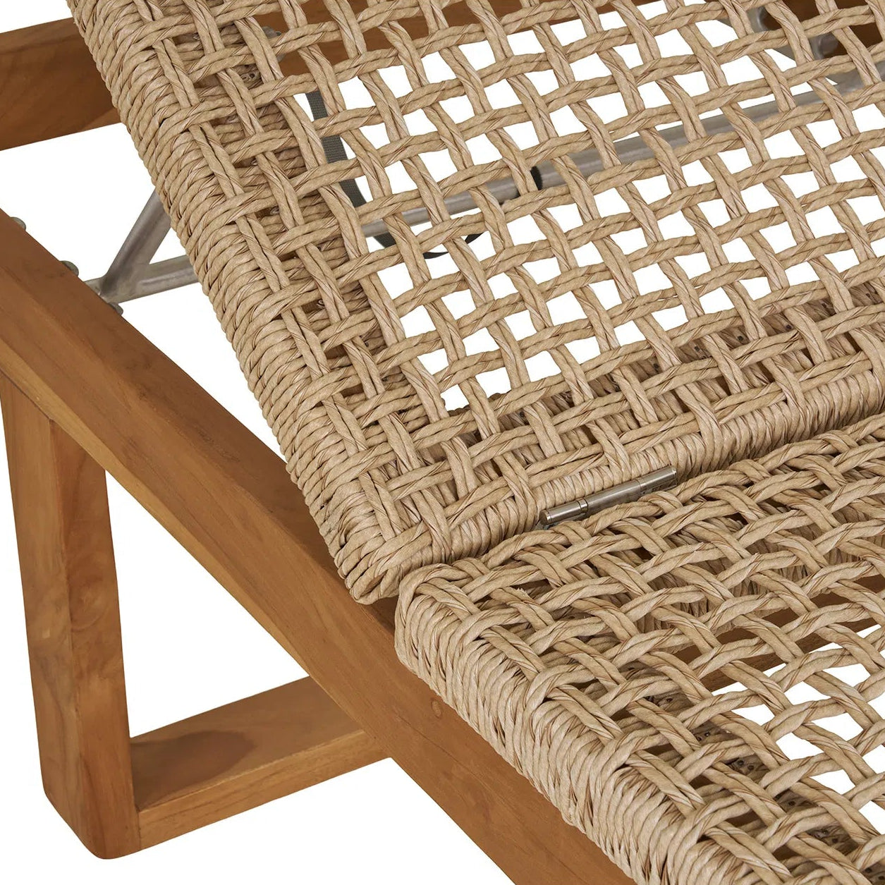 HORN | מיטת שיזוף מעץ טיק וראטן לגינה - KUALA