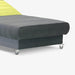 תמונה מזווית מספר 3 של המוצר KARN | מיטה וחצי מתכווננת חשמלית בגווני צהוב ואפור, עם רגלי גלגלים
