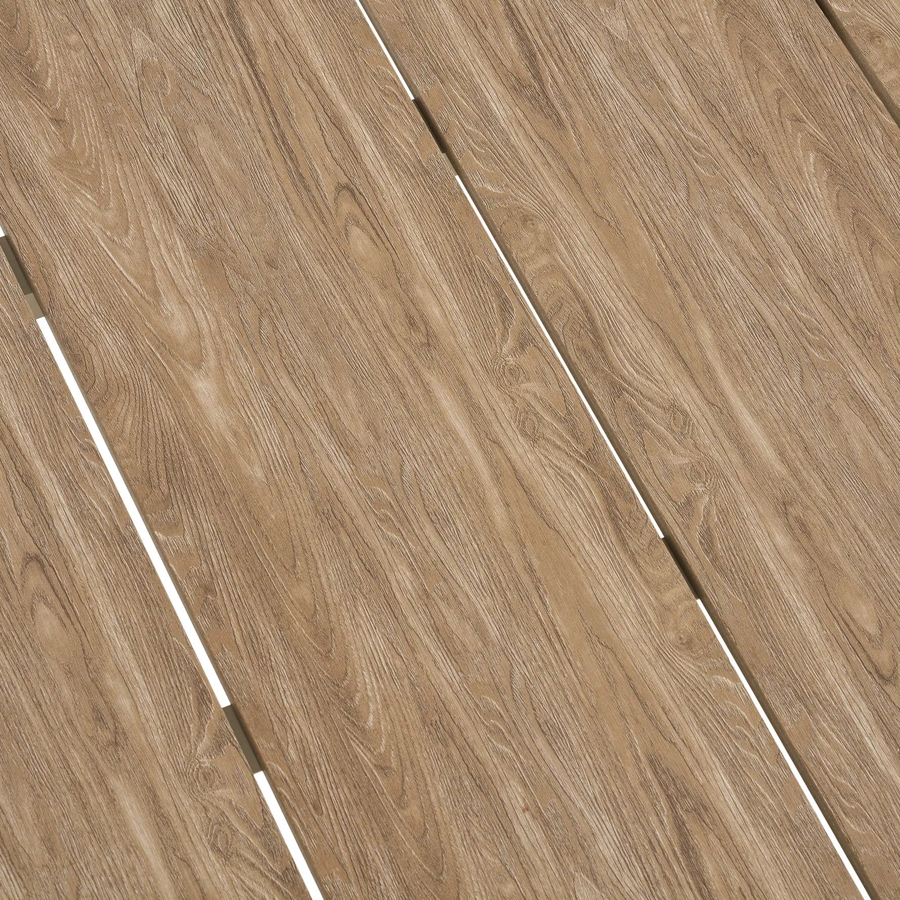 STIGNI | שולחן אוכל מאלומיניום דמוי עץ לחוץ, עד 8 סועדים