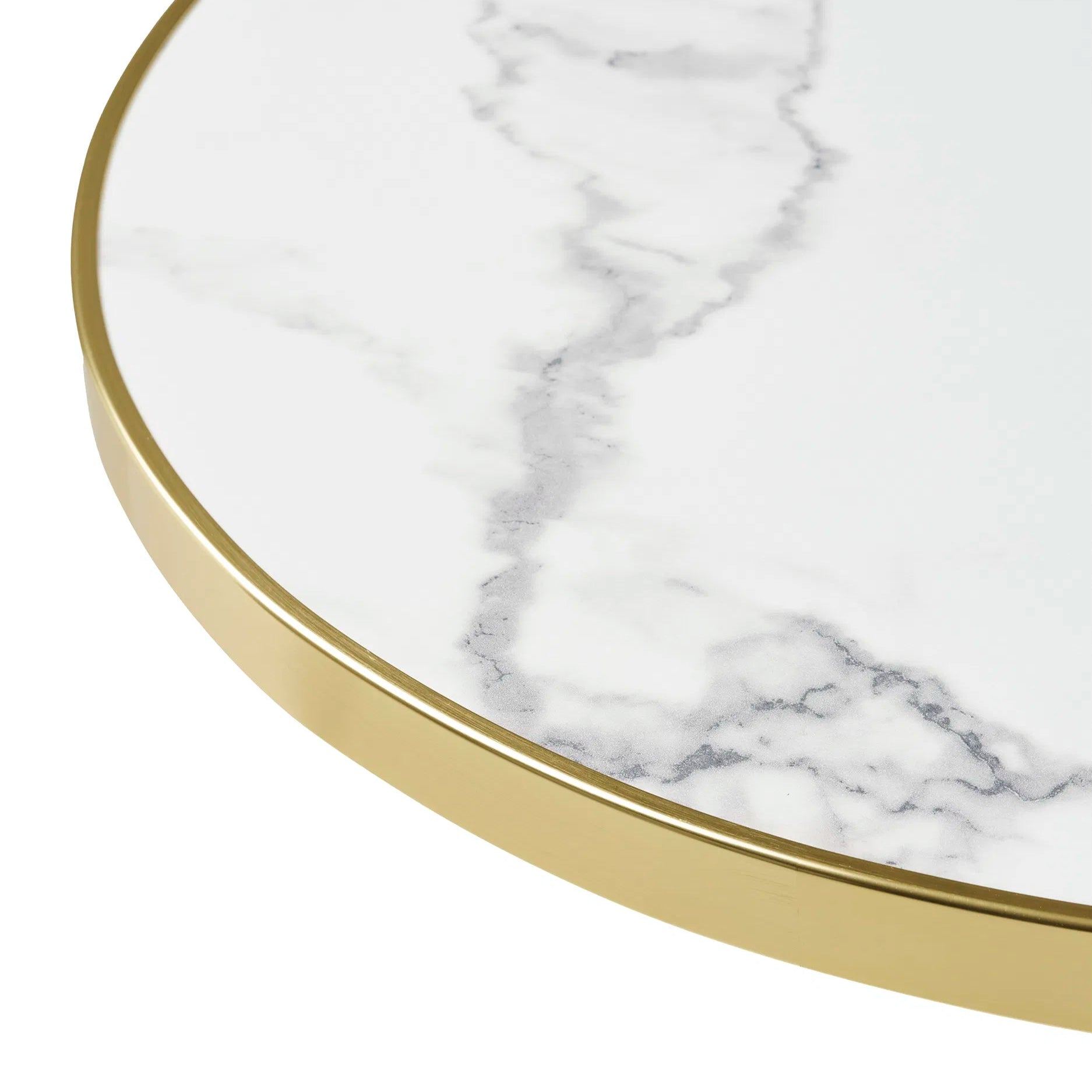 ZOROKU | שולחן ביסטרו עגול מעץ ומתכת, קוטר 60 ס"מ