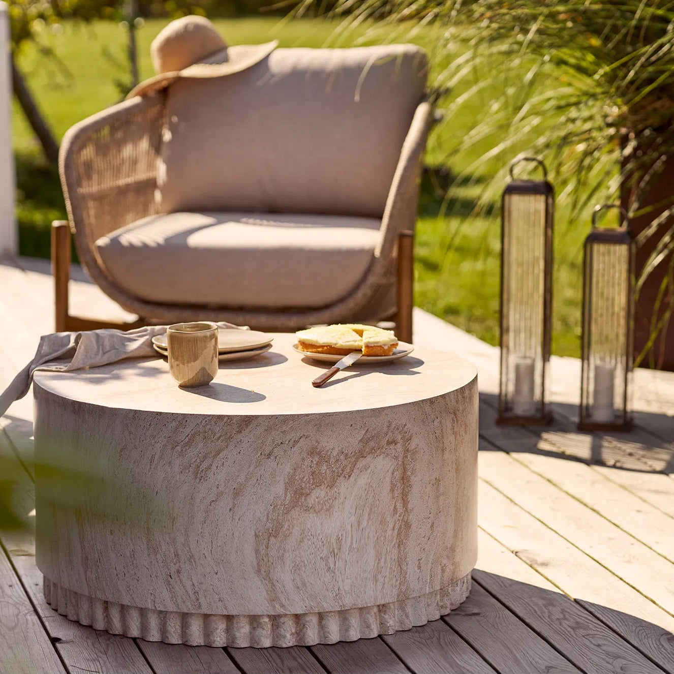 VIVA | שולחן קפה לגינה מפייברקלי - KUALA