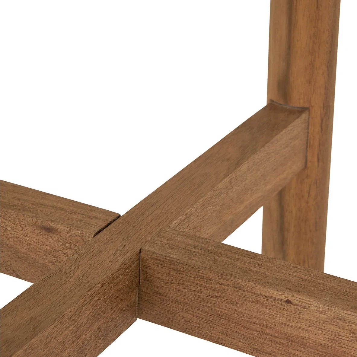 OLO | שולחן צד מעץ שיטה ואבן טרצו, קוטר 37 ס"מ - KUALA