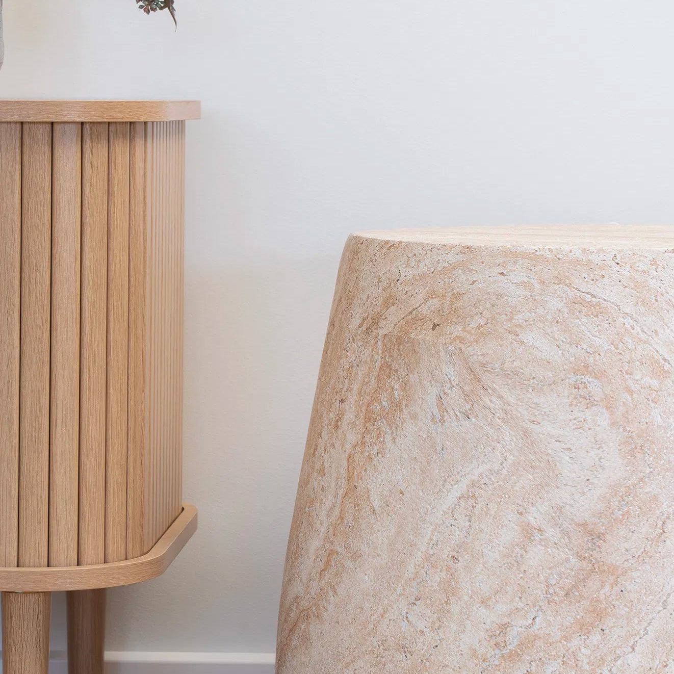 RYN | שולחן צד עגול לגינה מפייברקלי, קוטר 47.5 ס"מ - KUALA