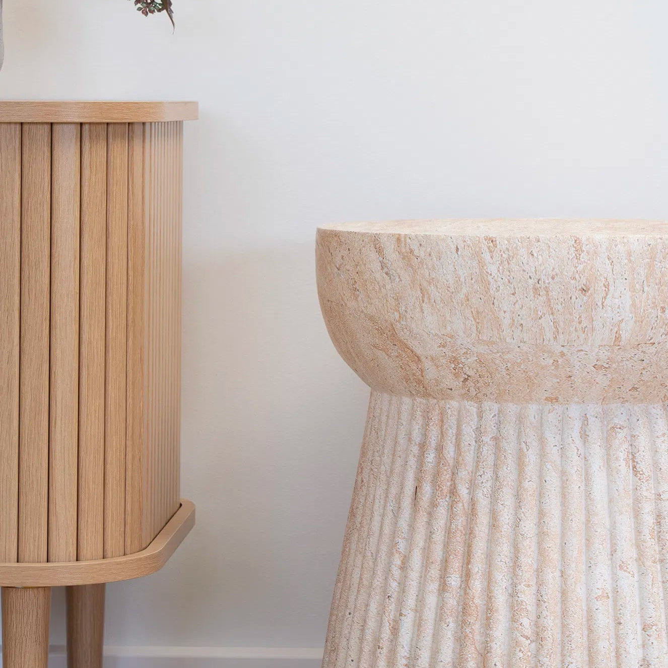 RIKA | שולחן צד עגול לגינה מפייברקלי, קוטר 37 ס"מ - KUALA