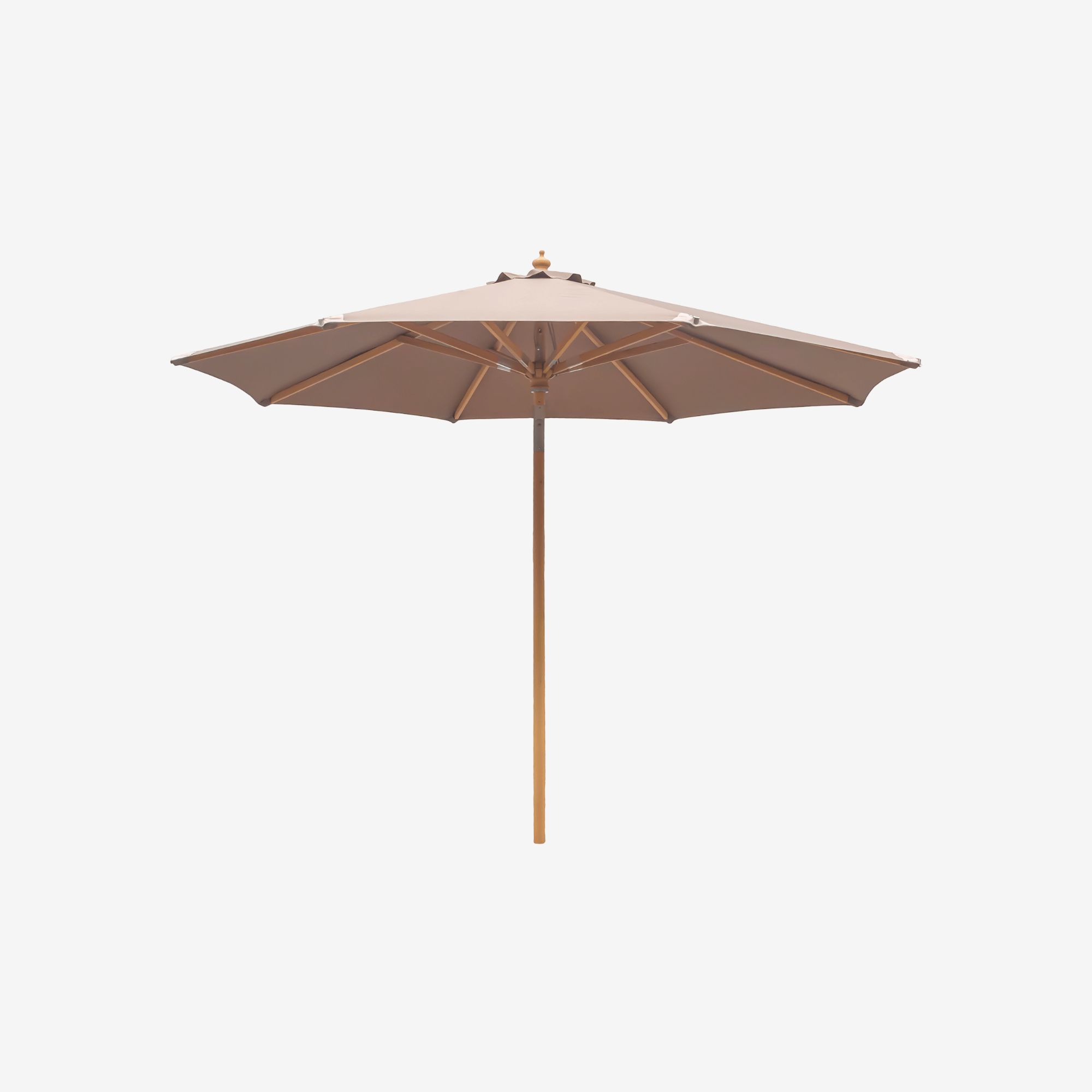 NURYA | שמשייה עגולה עם עמוד עץ - KUALA