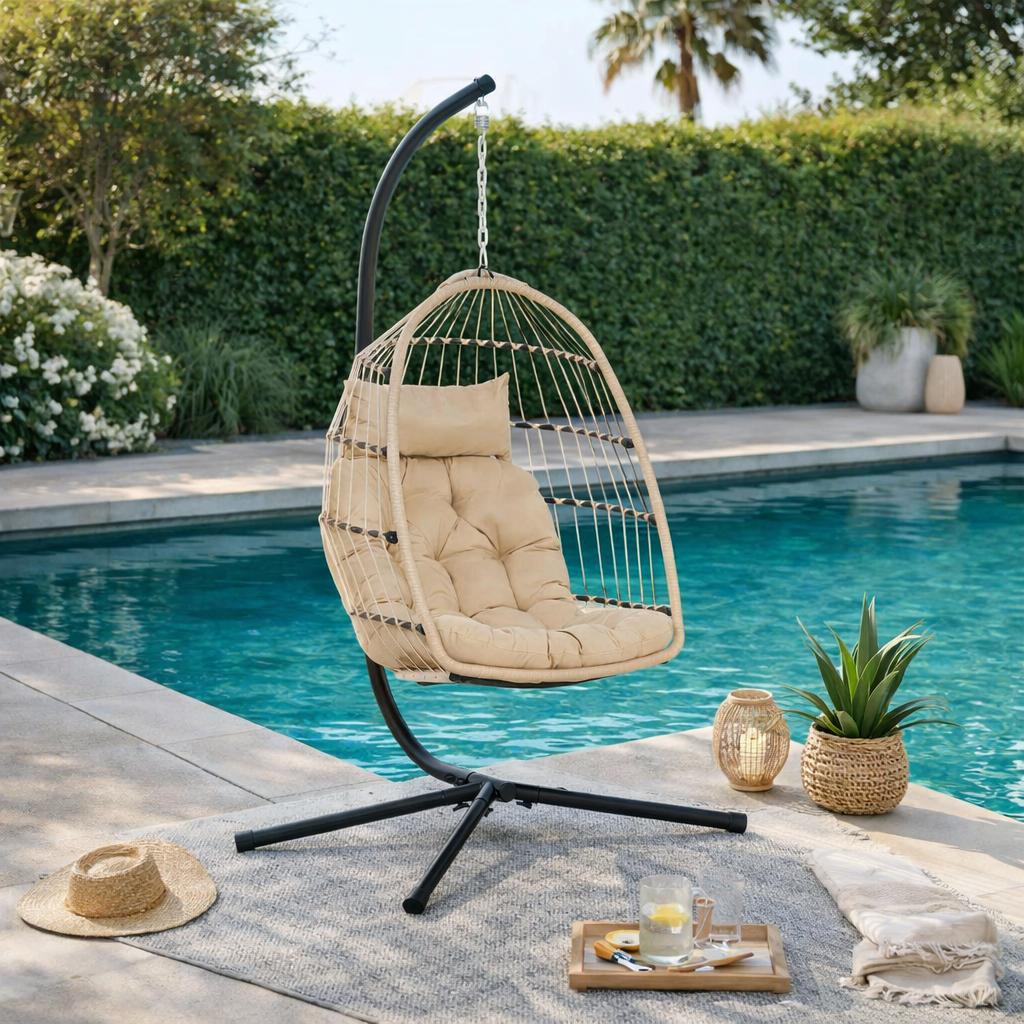 ELO | ערסל ישיבה ממתכת בשילוב ראטן - KUALA