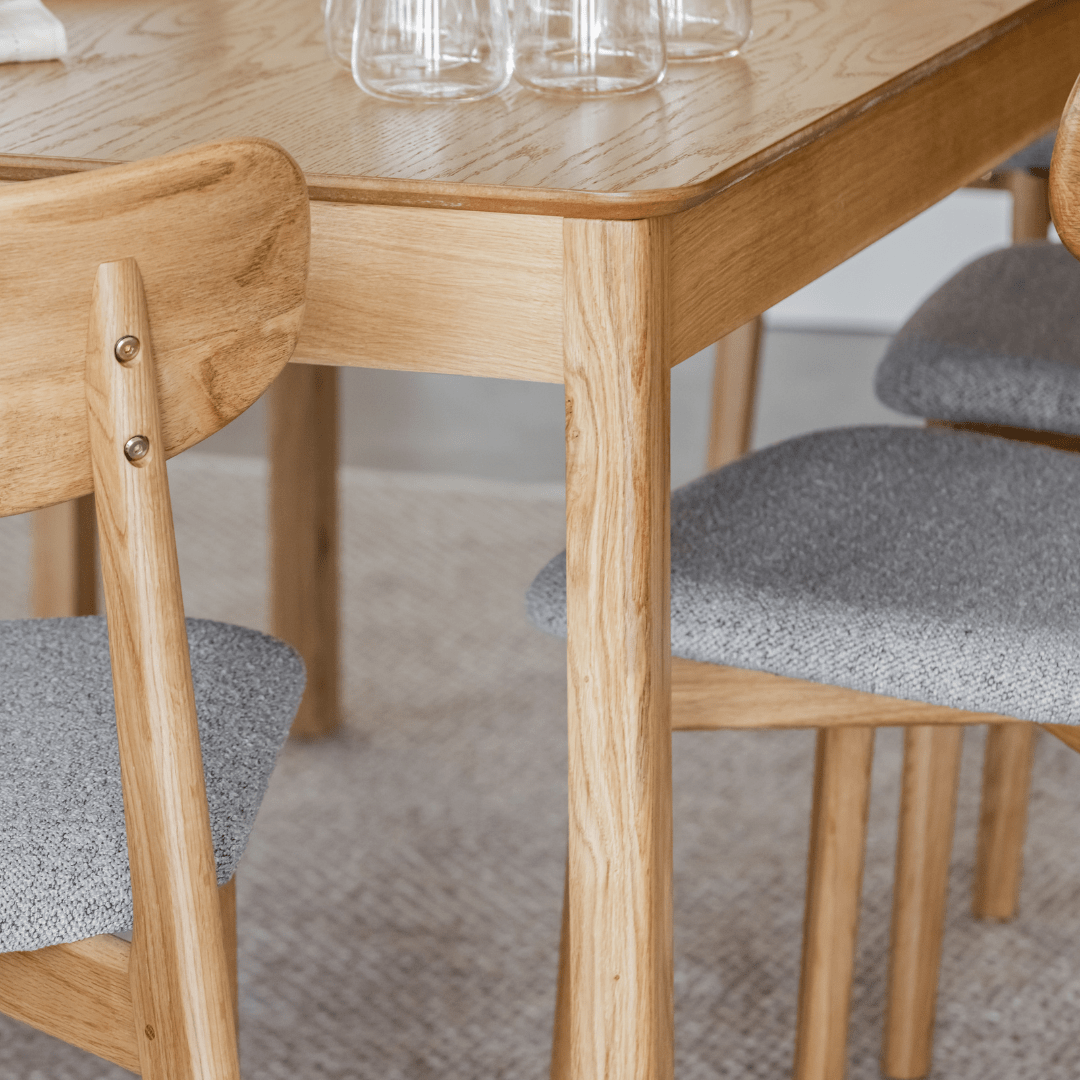 CONNOR | שולחן אוכל מלבני 160/90 ס"מ, נפתח ל-220 ס"מ עד 10 סועדים