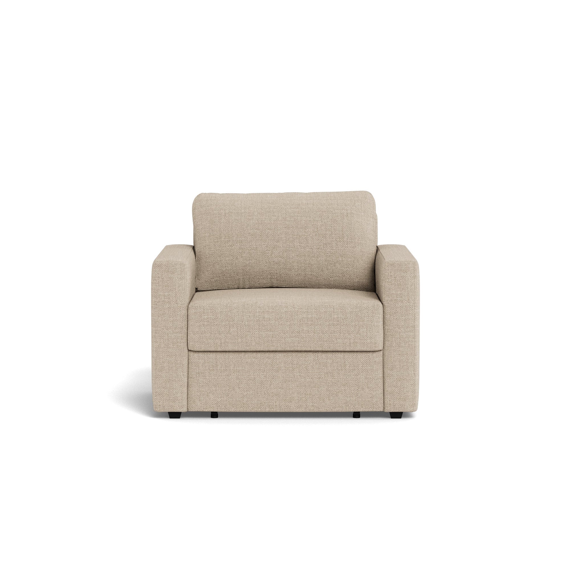 BASE | כורסא נפתחת למיטה מרופדת בבד אריג