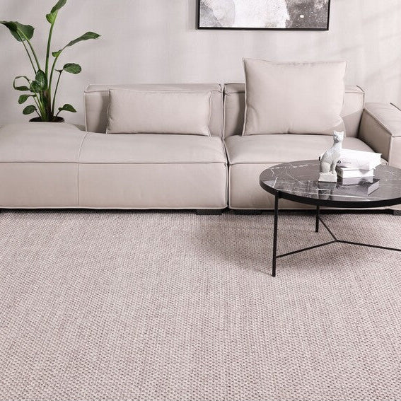 DOREEN | שטיח כפרי באריגת יד דמוי חבלים, גוון בז', 250/350 ס"מ - KUALA