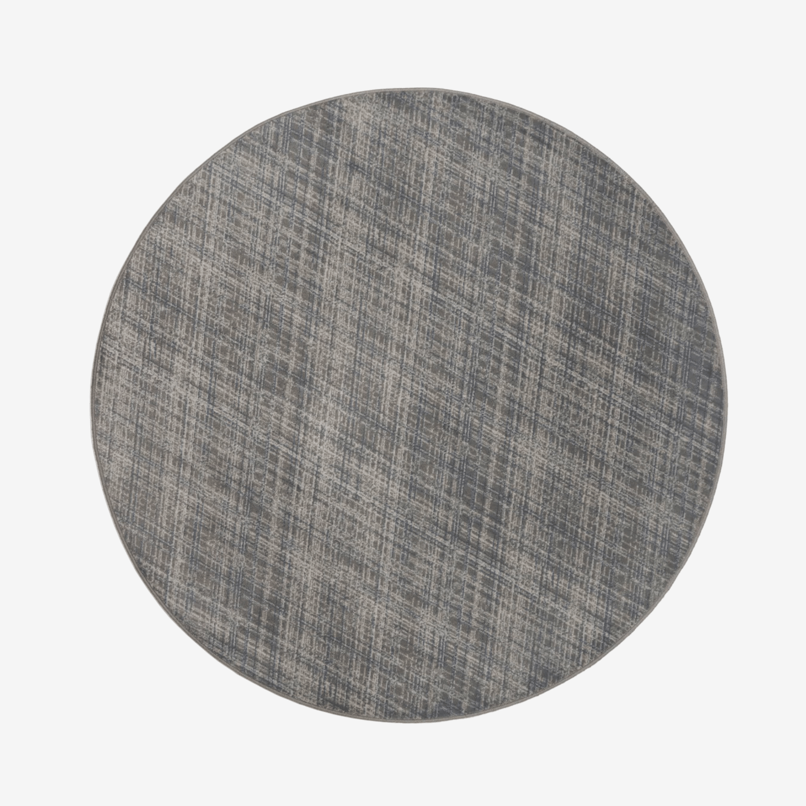 PEWA | שטיח עגול מעוצב בסגנון מודרני, גוון אפור