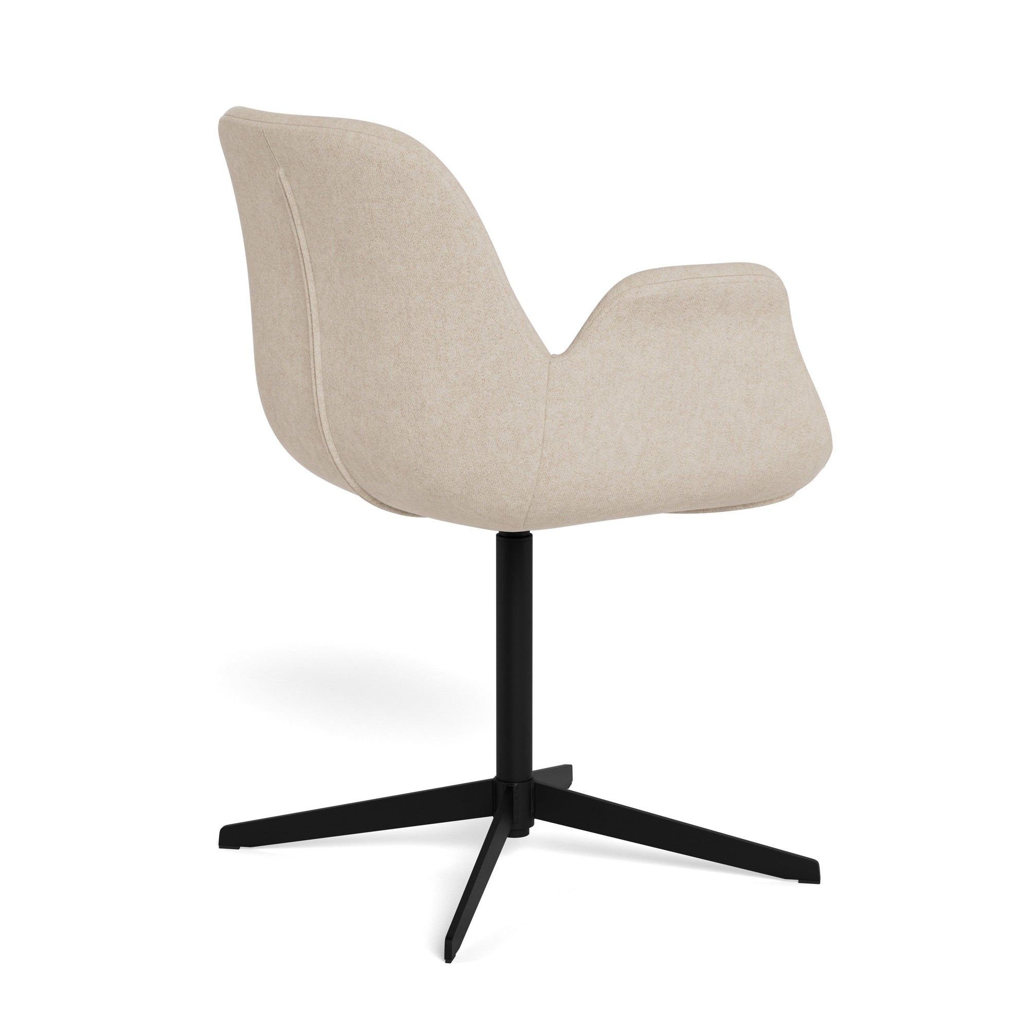 AMBERO | כיסא מסתובב מרופד בבד אריג