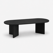 NIKOLI | שולחן סלון אובלי מעץ, 120/60 ס"מ