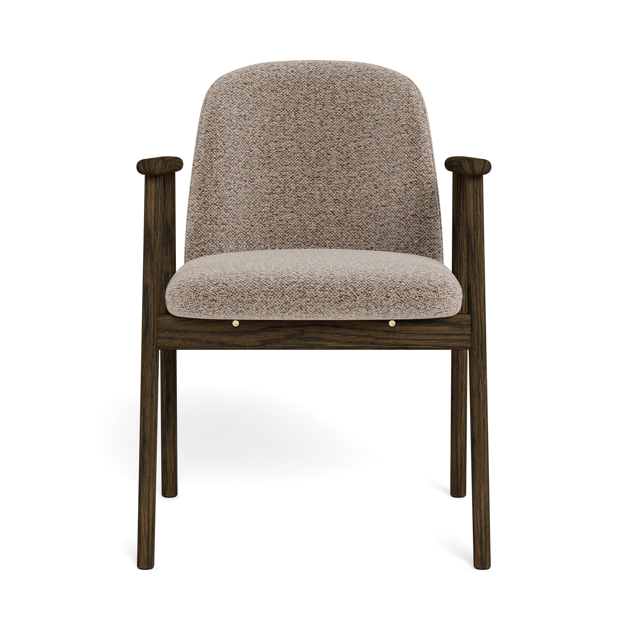 BREEZER | כיסא עם משענות יד מרופד בבד אריג