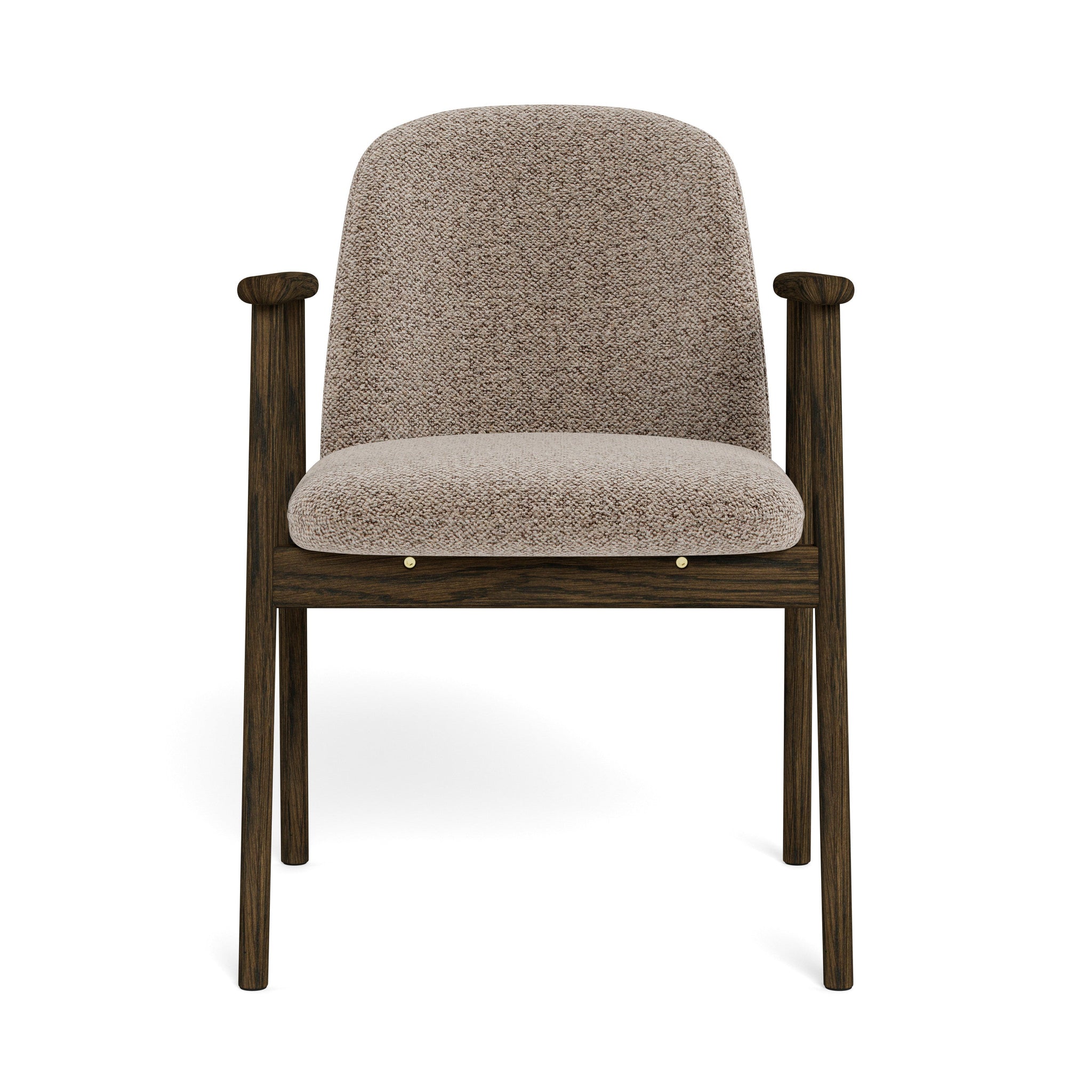 BREEZER | כיסא עם משענות יד מרופד בבד אריג