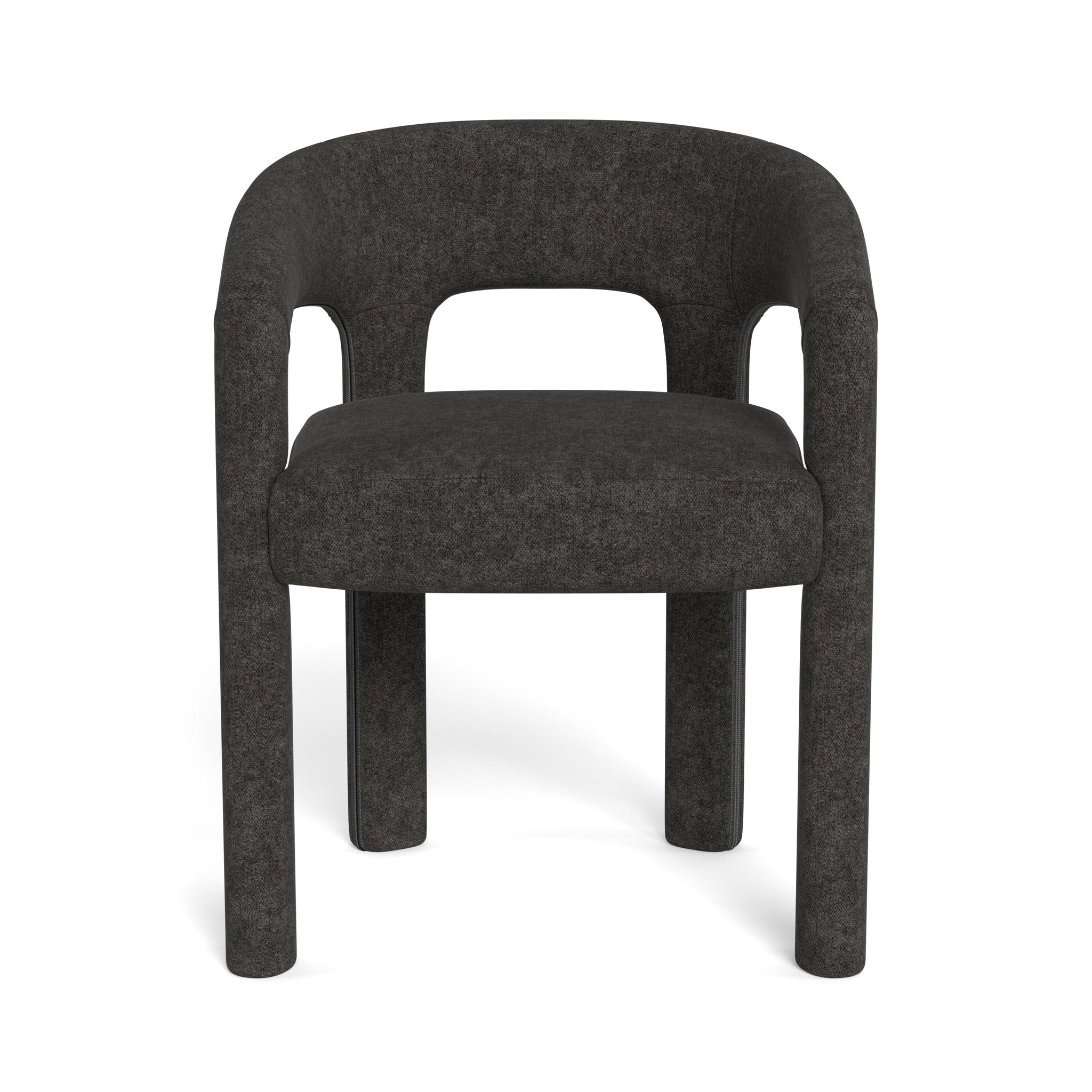 BRICK | כיסא עם משענות יד מרופד בבד אריג