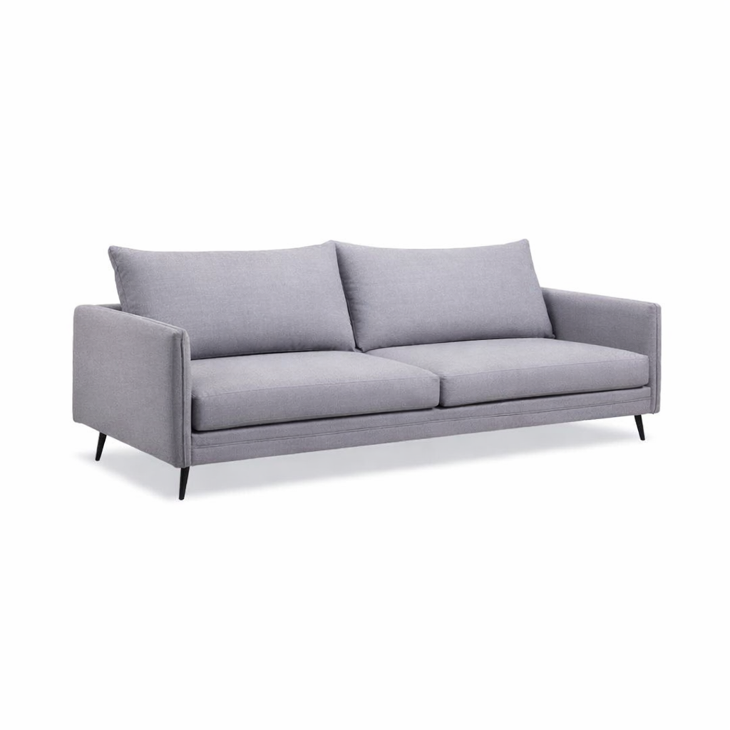 CERON | ספה תלת מושבית מרופדת בבד אריג, 240 ס"מ - KUALA