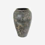 RUNE | אגרטל טרקוטה בגימור אפור עתיק