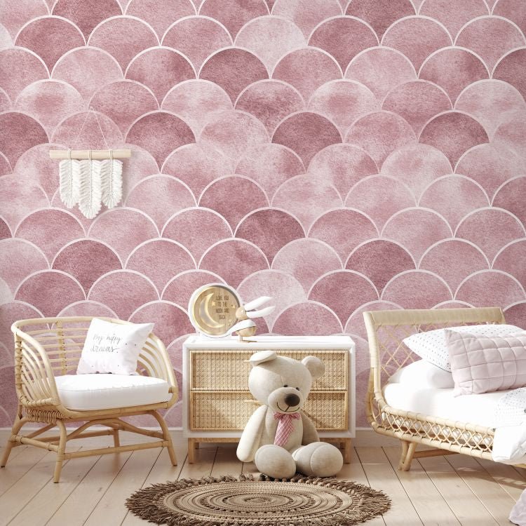 SUVI | טפט קשקשים בגווני ורוד