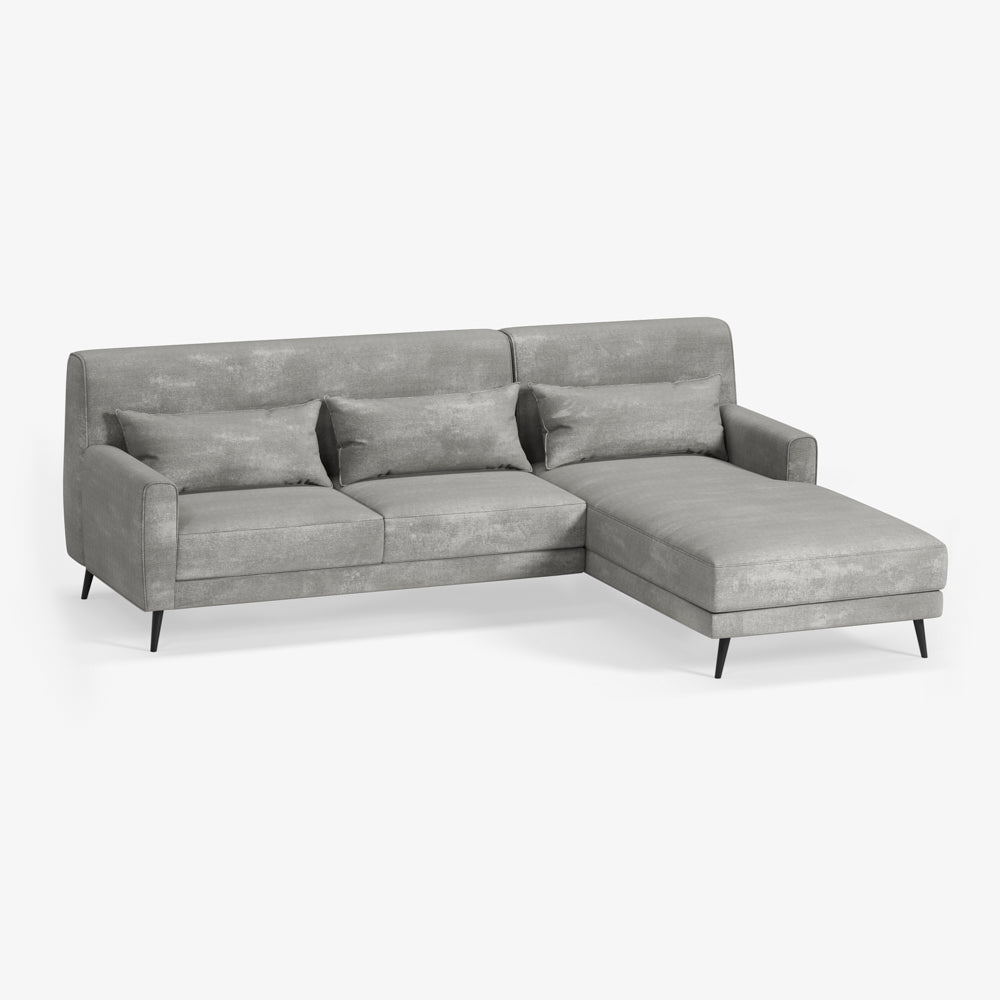 AKIO | ספת שזלונג נורדית בבד קורדרוי