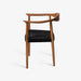 תמונה מזווית מספר 3 של המוצר NENGAH | כיסא בסגנון כפרי בשילוב חבלים