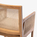 תמונה מזווית מספר 5 של המוצר TOULON | כורסא בסגנון בוהו שיק מעץ מלא בשילוב ראטן ומושב מרופד