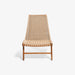 תמונה מזווית מספר 2 של המוצר LAON | כורסא מעץ טיק בשילוב ראטן סינטטי בגוון טבעי