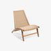 תמונה מזווית מספר 1 של המוצר LAON | כורסא מעץ טיק בשילוב ראטן סינטטי בגוון טבעי