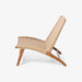 תמונה מזווית מספר 3 של המוצר LAON | כורסא מעץ טיק בשילוב ראטן סינטטי בגוון טבעי