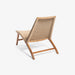 תמונה מזווית מספר 5 של המוצר LAON | כורסא מעץ טיק בשילוב ראטן סינטטי בגוון טבעי