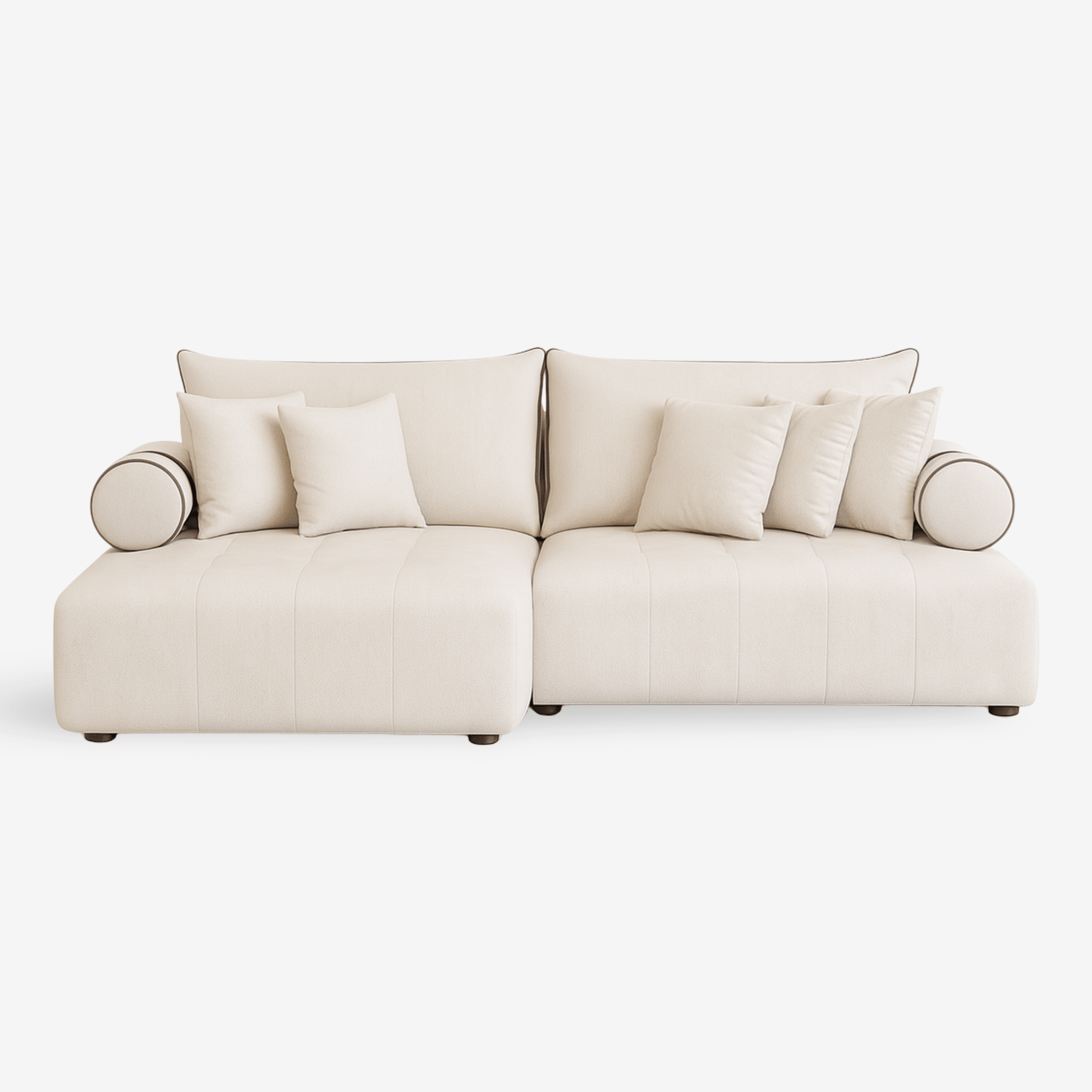 BULRAZOR | ספת שזלונג מודרנית מרופדת בבד אריג