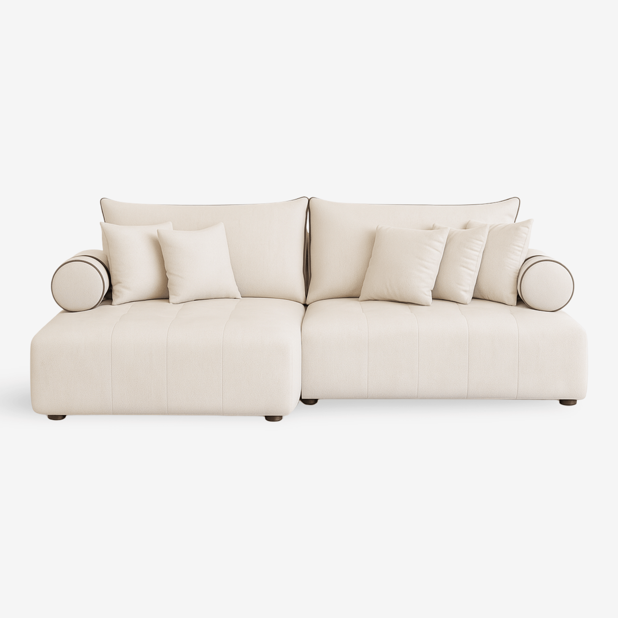 BULRAZOR | ספת שזלונג מודרנית מרופדת בבד אריג